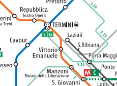 Mapa del Metro de Roma