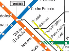 Mapa del Metro de Roma
